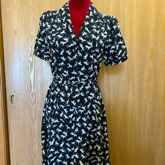 Frock Shop Naomi Horse Dress Size Small - Picture 1 of 13